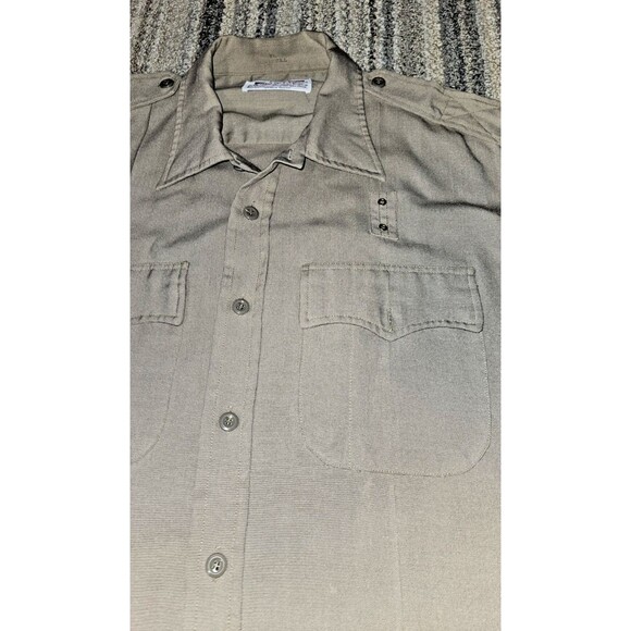 Vintage ARKANSAS FORESTRY COMMISSION Shirt with Patches COUNTY RANGER forest - Picture 3 of 10